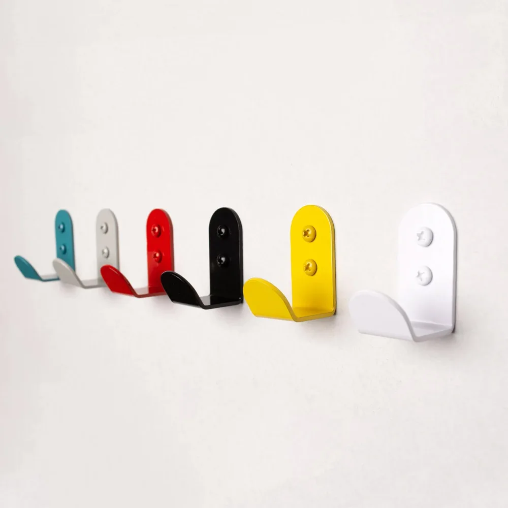 Lakeso Single Hook Metal Wall Hook Modern Coat Rack Hat Hook Wall Mount Towel Hanger