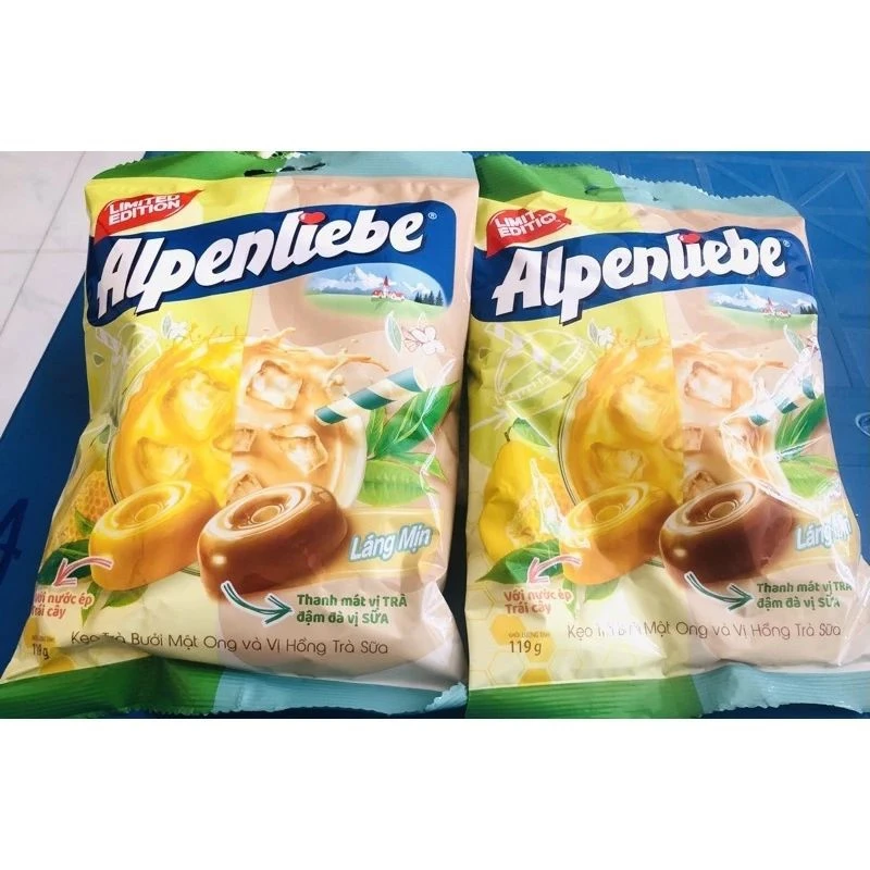 Alpenliebe Milk Tea And Pomelo Honey Tea Flavor Candy  115.5g