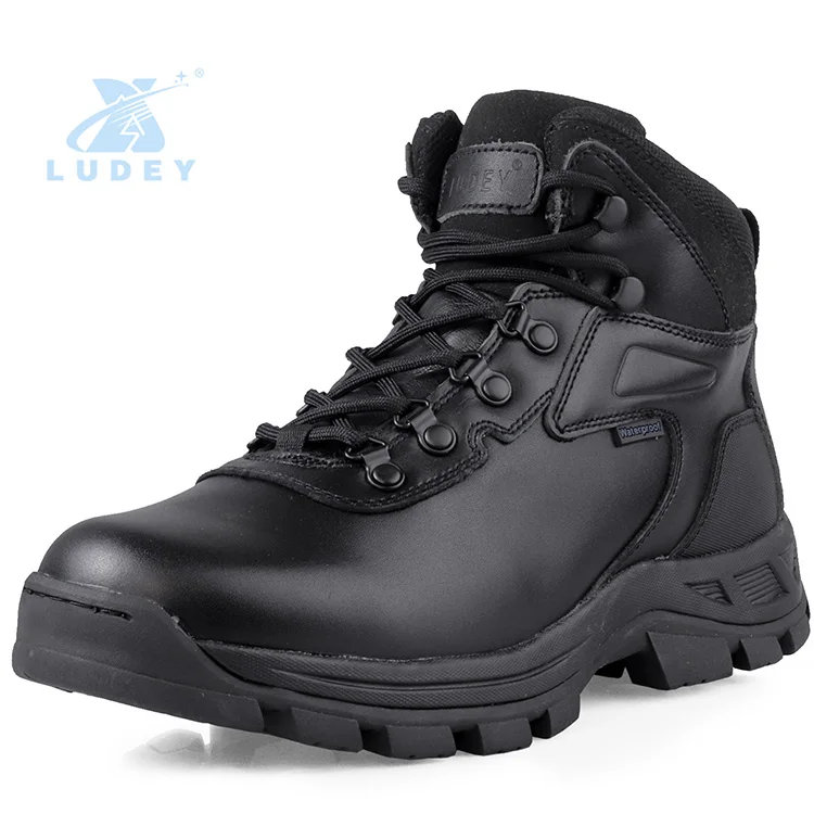 New hunting boots waterproof men boots shoes leather male lace-up desert tactical combat boots