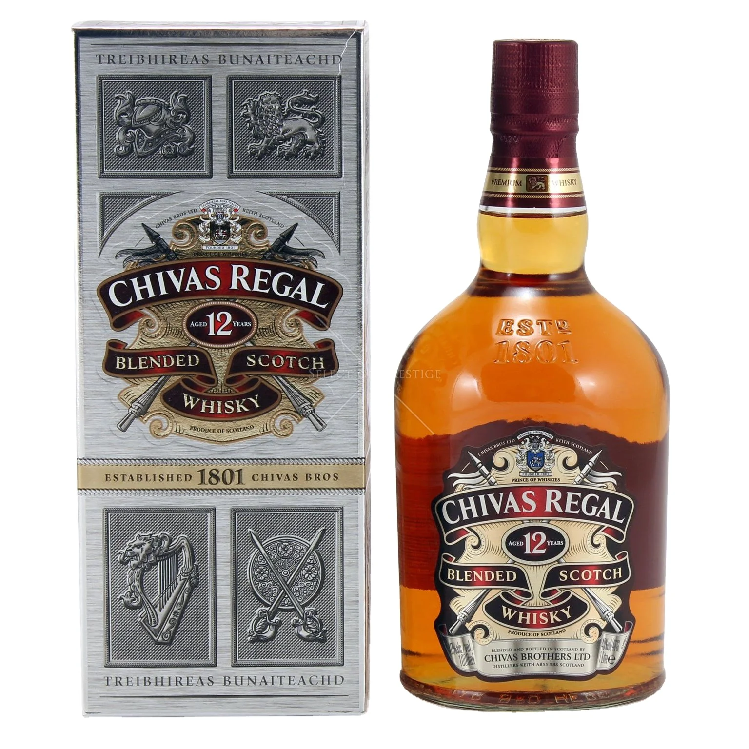Дешевые продажи шотландский ВИСКИ Chivas Regal 12 лет 1 л оптом