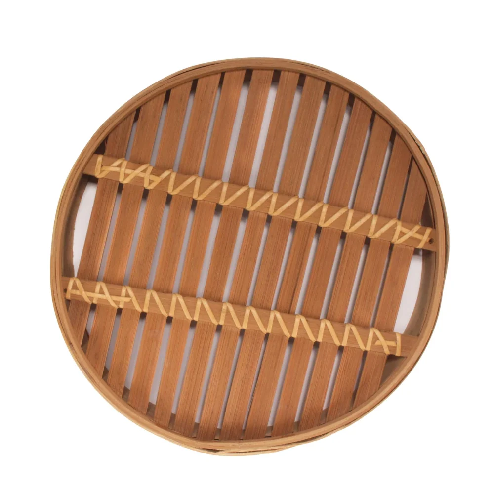 Dumpling Steamer, 8 Inch Bamboo Dim Sum or Bao, Baozi Steamer Basket Mini Bamboo Steamer with Lid Made in Vietnam