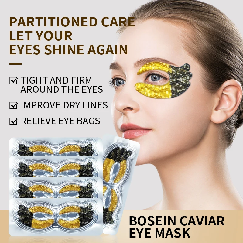 Factory Wholesale OEM Moisturizing Nourishing Firming Anti-Wrinkle 24k Gold Remove Dark Circles Butterfly-shaped Gel Eye Mask