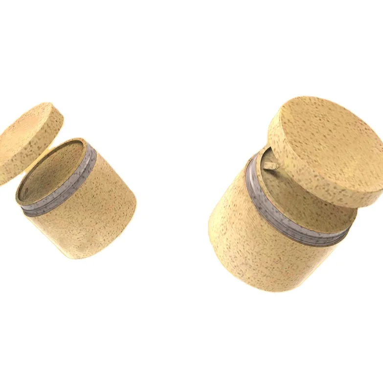 PP plus straw raw material organic and biodegradable cosmetics jar plastic cream jar with discs