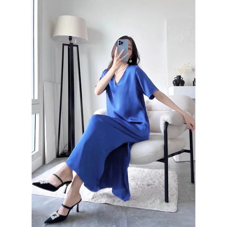 Lady Dress Good Quality Sustainable For Women Clothing Vintage Design Customized Color Vietnam Manufacturer