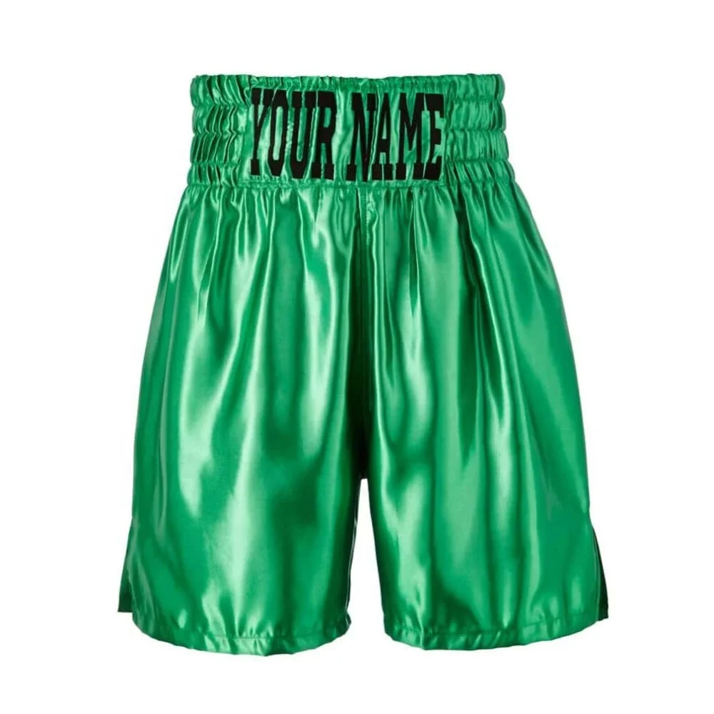 Satin Solid Colors Boxing Shorts Custom Logo MMA Trunks for Fighting Wholesale Trending Boxer Shorts