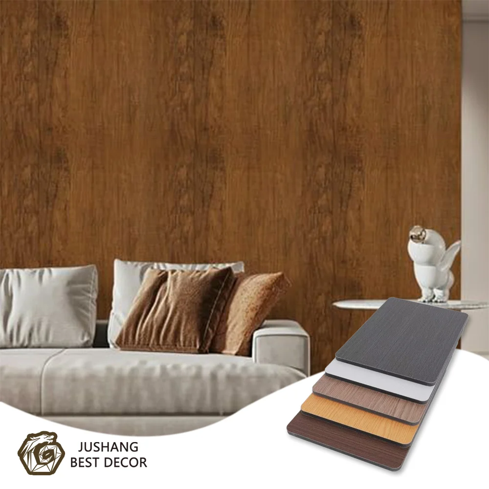 Luxury wooden WPC material design for home decoration wallpaper