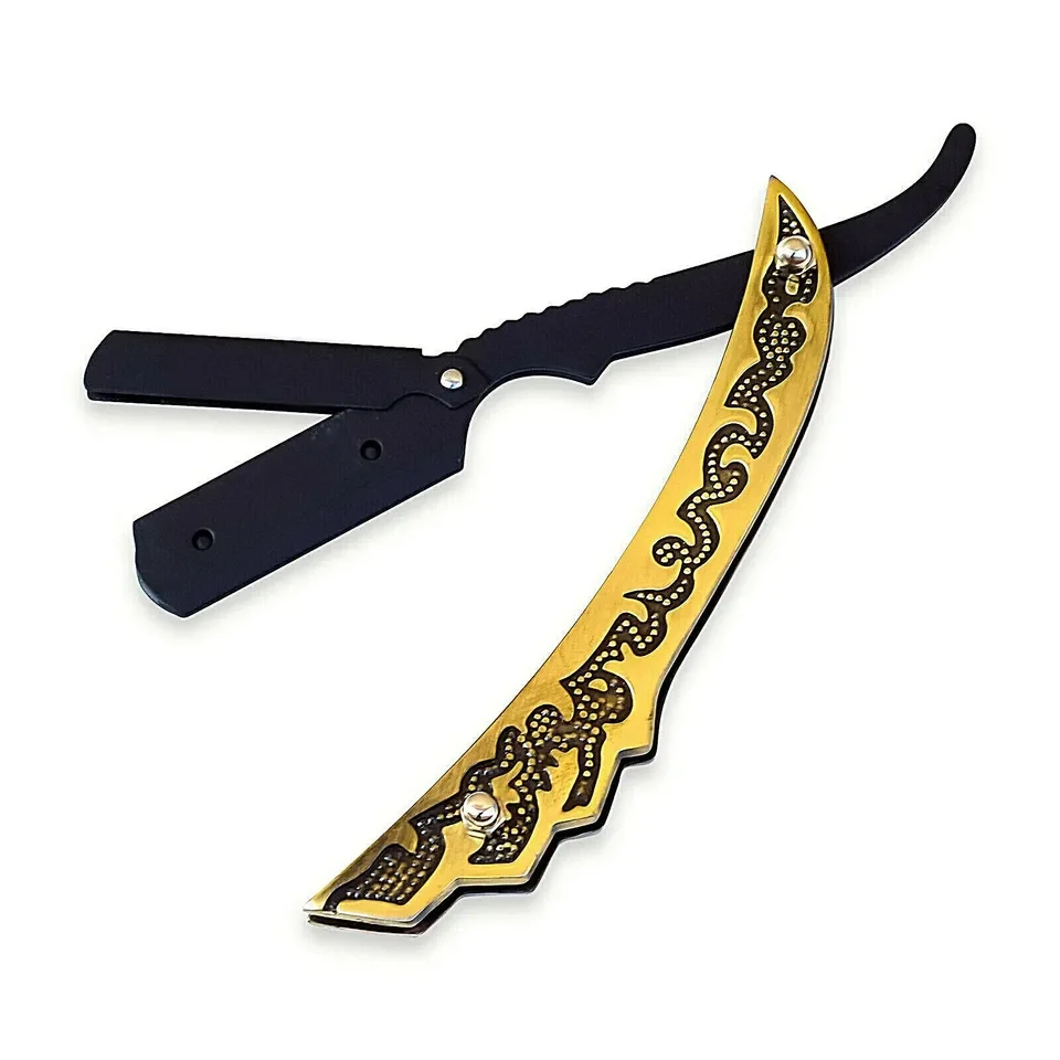 Full Stylish Razor Shaving Professional Stainless Steel Classic Straight Edge Cut Barber Folding Razor