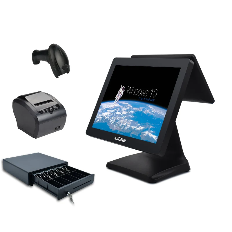 GL-K2 15 Inch All in One POS Hardware Supermarket Equipment Point of Sales Machine