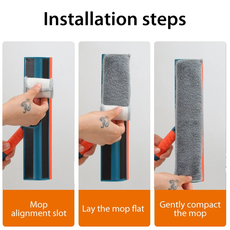 Window scraper cleaning tool  detachable double-side glass wiper with lang handle multi-purpose telescopic rod