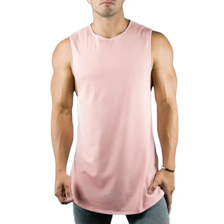 Latest Wholesale High Quality Breathable fabric workout plain gym guys tank tops Wholesale best mens tanktop