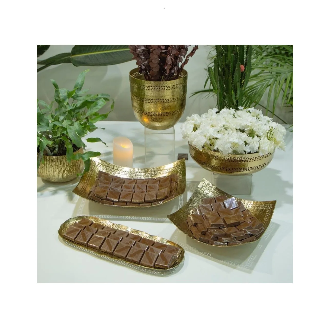 Hotel Restaurant Dessert Chocolate Serving Bowl High Quality Silverware Chocolate Sever By Apar Decor Supplies