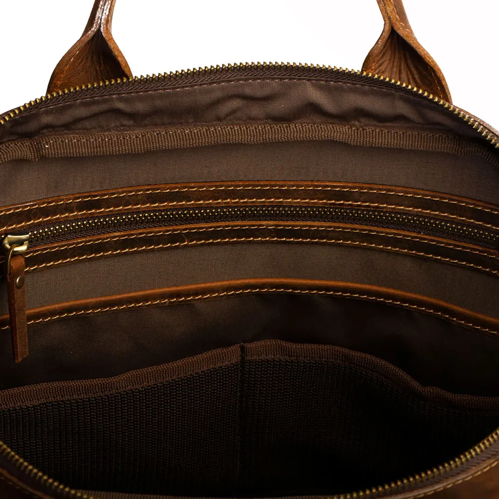 Leather Briefcase For Laptop New Design Laptop Bag High Quality Cheap Doctor Style Bag Customized Laptop Bags