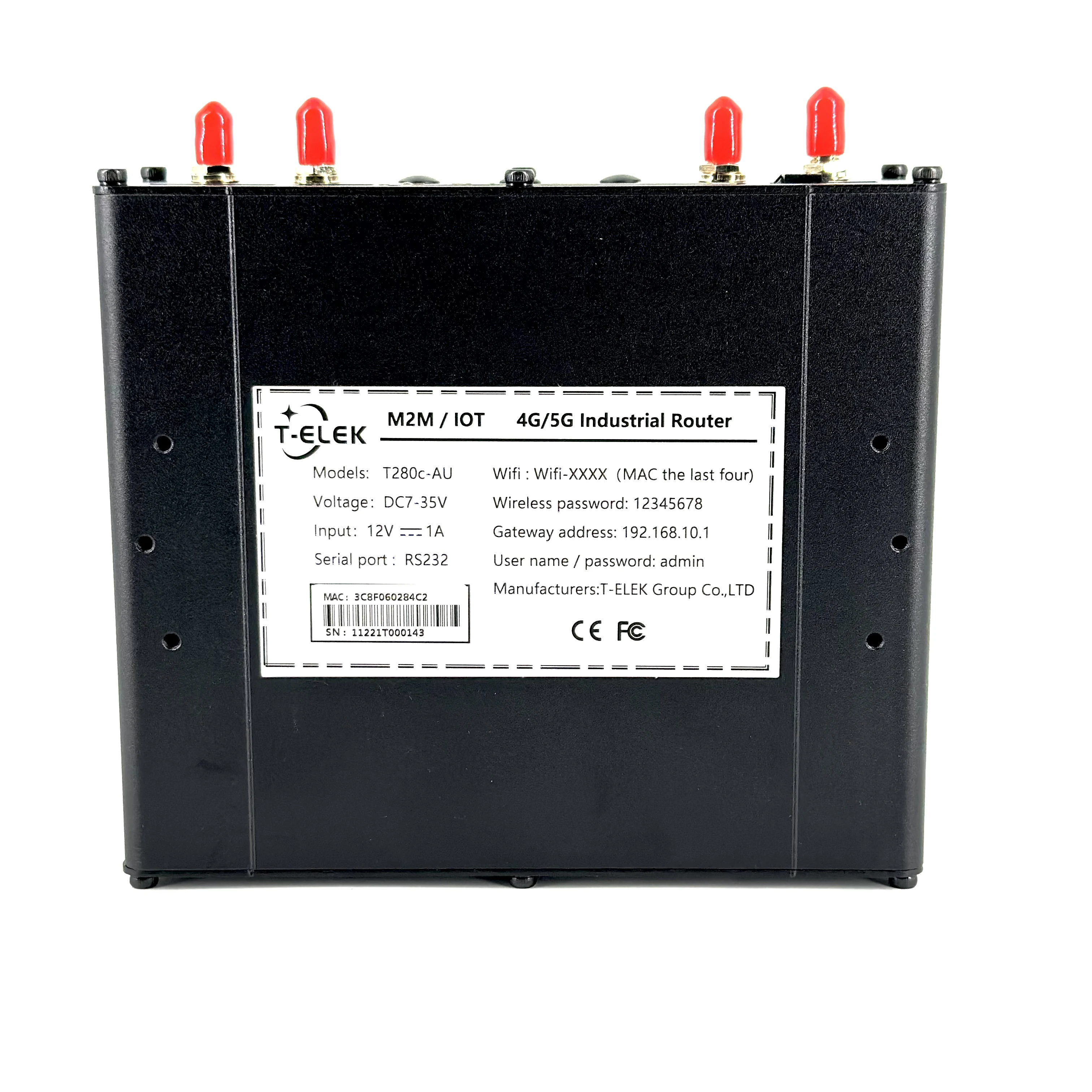 T280-A-CN Industrial Router High Stability Reliability 4G Mini Home Modem WiFi POE SIM Card USB Outdoor Enterprise Firewall