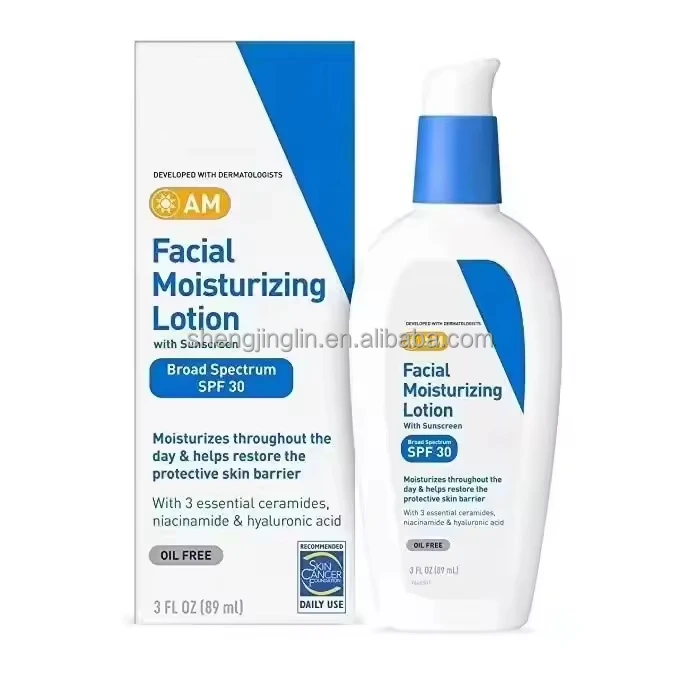 Moisturizing Facial Lotion AM PM Day Night Lotion With SPF30 Repair Sensitive Skin Nicotinamide Ceramide Cream 89ml