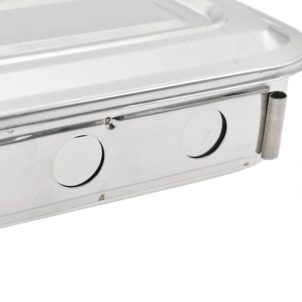 Dental Instruments Tray Organizer Surgical Medical Treatment Trays Boxes with Lid and Handle Grip