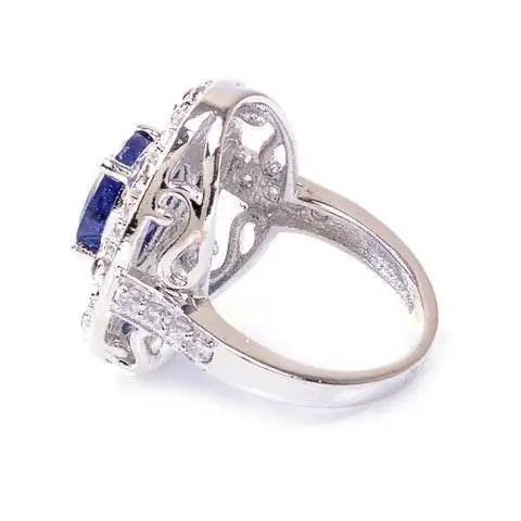 Natural Dyed Sapphire & White CZ Best And Beautiful Minimal Gemstone Rings