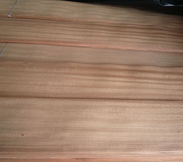 sliced cut mahogany veneer sheet crown cut for Furniture , Plywood, Hotel Decoration, Construction