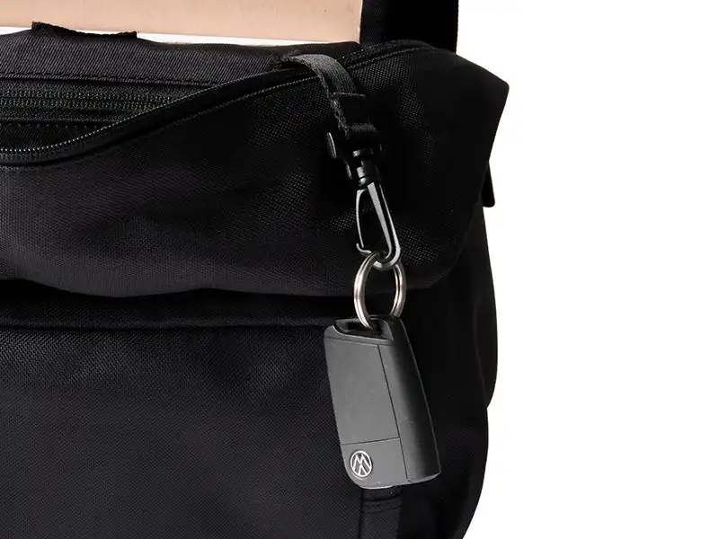 High Quality Lightweight Water-Resistant Charcoal Canvas & Nappa Leather Backpack Padded shoulder straps