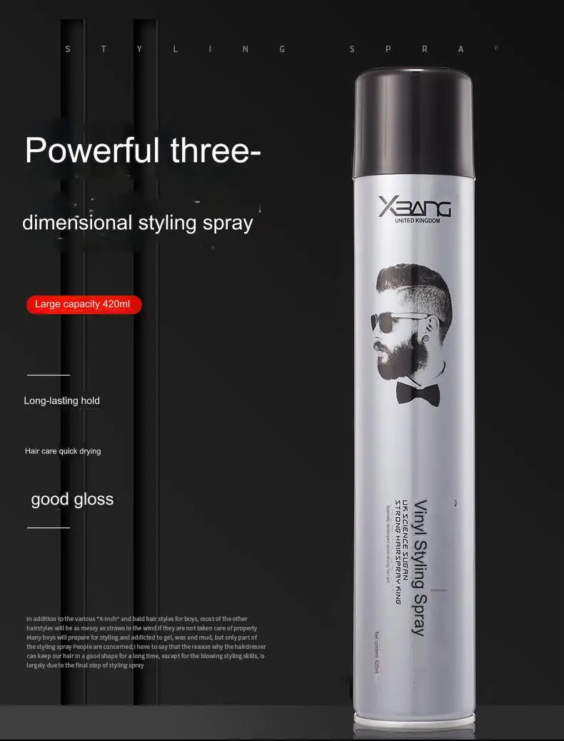 420ml quick-dry hair salon supplies styling mousse curly hair mousse private label setting spray