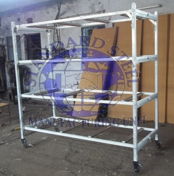 Wall-Mounted 4-Shelf Funeral Room Body Tray Storage Rack Metal Steel Corpse Dead Body and Cadaver Storage Coffin Rack