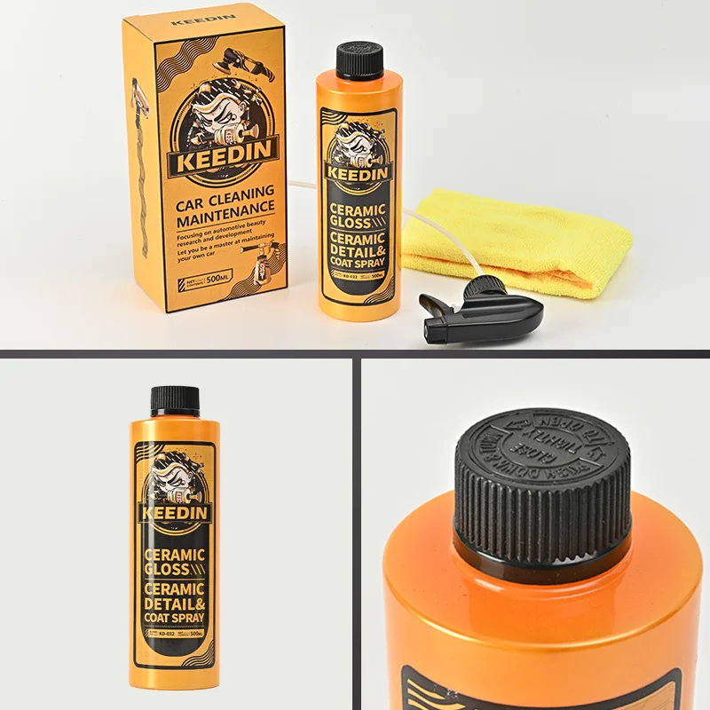 KD-032 2024 Best Spray Ceramic Coating, Quick Nano Ceramic Coating Spray on Car Paint, Make Car Surface Shining And Smoothly