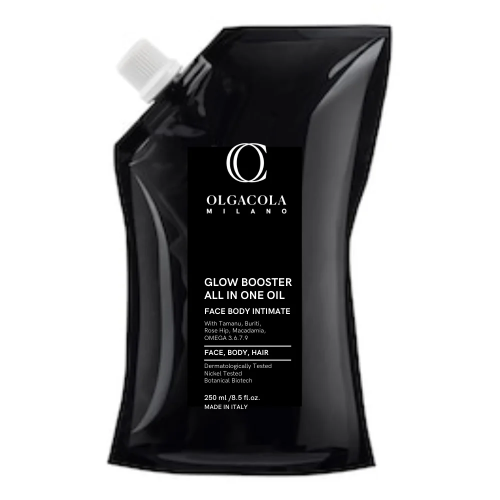 Re-filler Best Italian Quality Glow Booster Oil Multi Active Face Body Hair Vegan Organic Sesame Tamanu Buriti Oil Omega 3,9