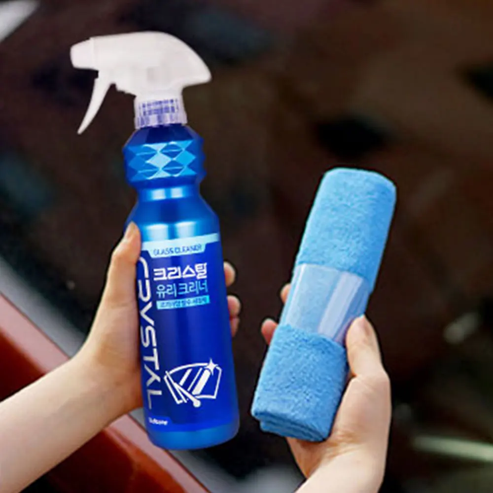 Bullsone Crystal Glass Cleaner 16.91oz Coating Agent (Water-Repellent Effect / Quick Cleaning / Gloss Effect)