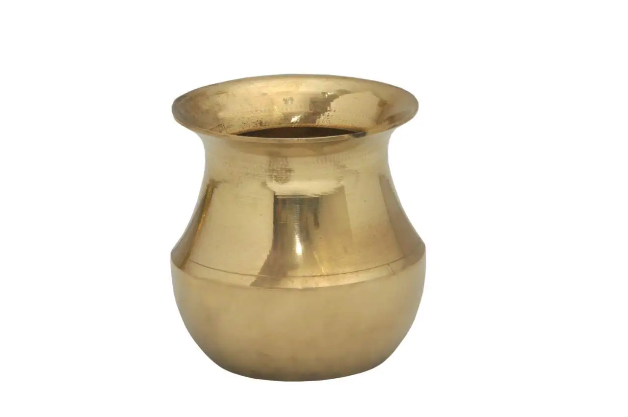 South Indian Dabara and Tumbler Set Brass Dabara Set for Coffee Lovers Elegant Tea Coffee Brass Tumblers Steel and Brass Tea Set