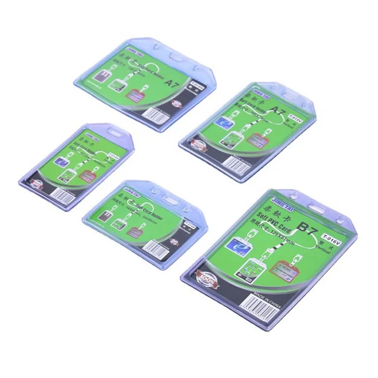 Hot Sale Clear Soft Plastic Id Card Holder