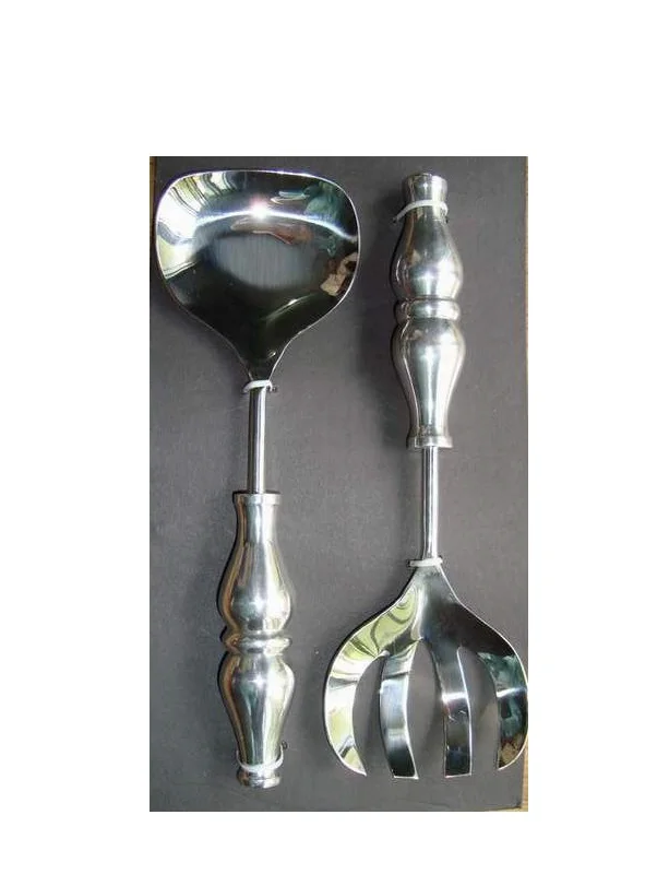 Latest design high standard quality handmade kitchenware use salad server set in hot sale price