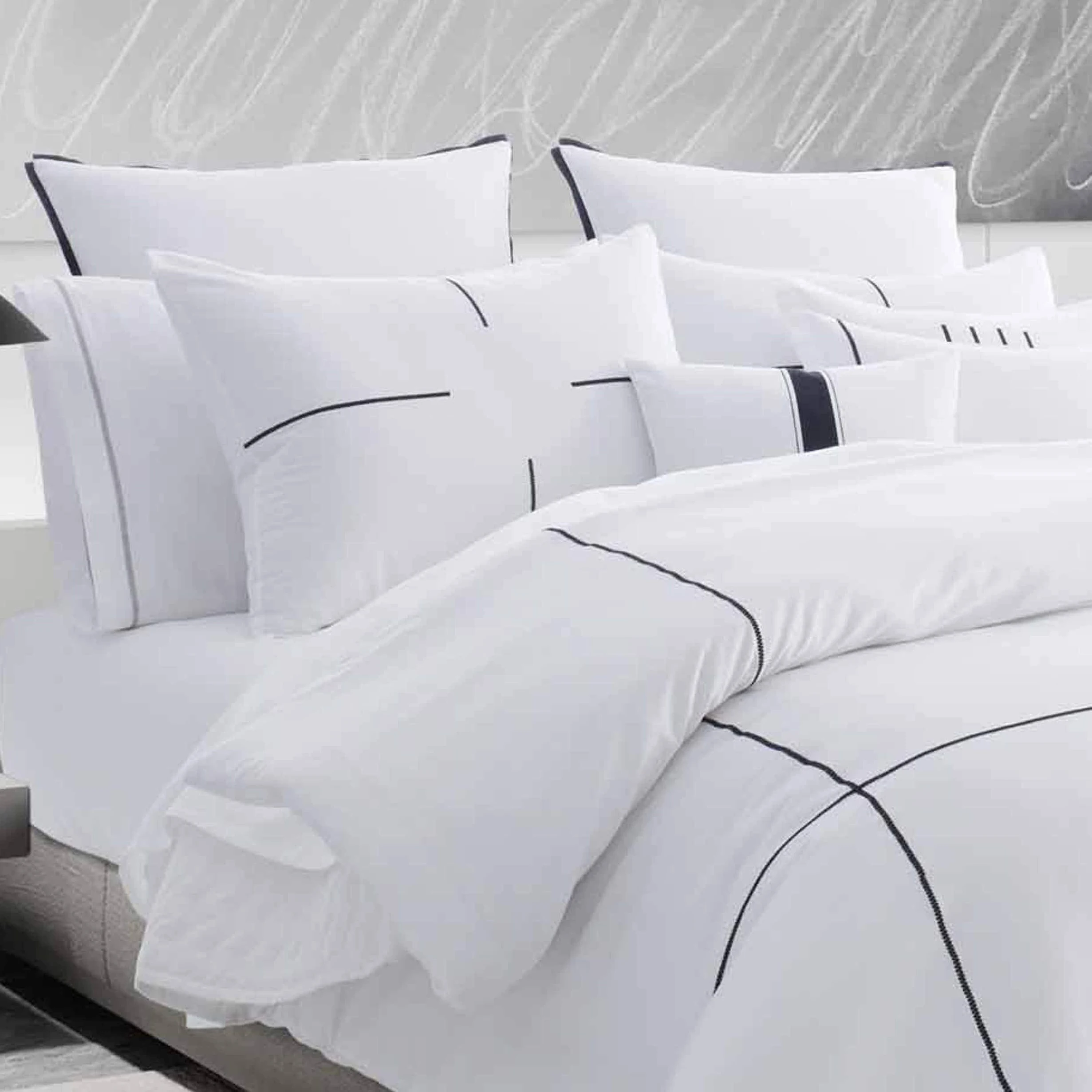 Custom 100% cotton hotel bed sheet for king queen double single bed hot selling factory made white Bedsheets