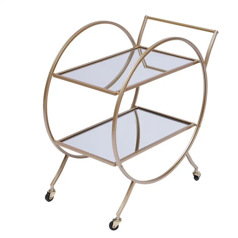 Hot Selling Narra Metal Bar Cart Trolley For Home Office And Restaurant Bar Trolley In Wholesale