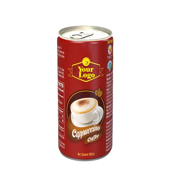 Private Label Cappuccino Coffee 180ml Can Neutral Coffee Drink High Caffeine Coffee Other Beverage From Vietnamese Manufacturer
