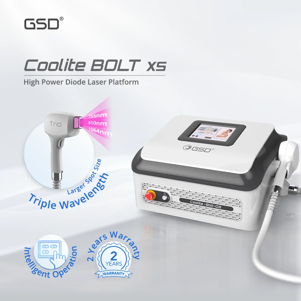 GSD Coolite Portable 810nm 808nm Price 755 808 810 1064 Permanent Diode Laser Alexandrite Hair Removal Machine