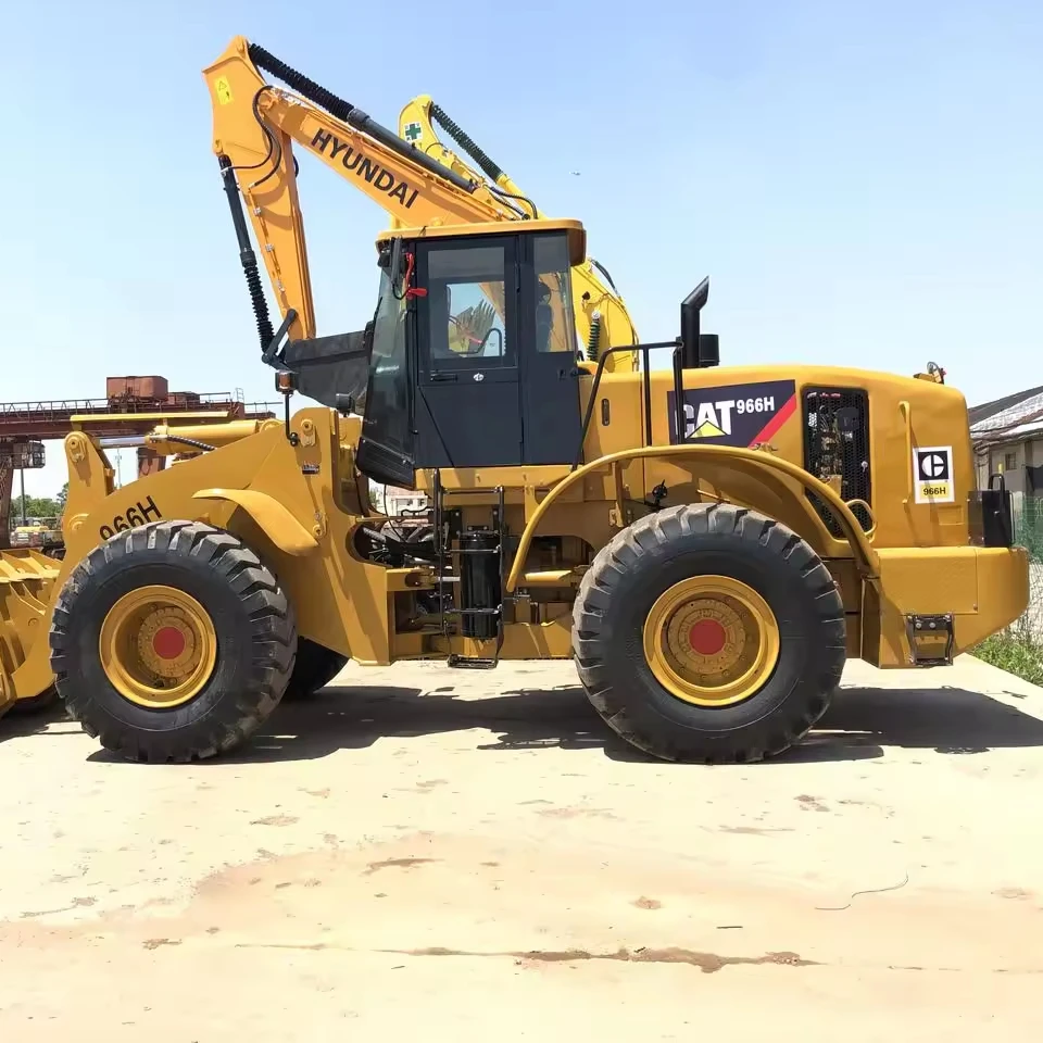 Дешевый фронтальный погрузчик CAT 966H, 9 тонн, 7-тонный колесный погрузчик, Подержанные погрузчики, строительное тяжелое оборудование, имеющееся в наличии на продажу