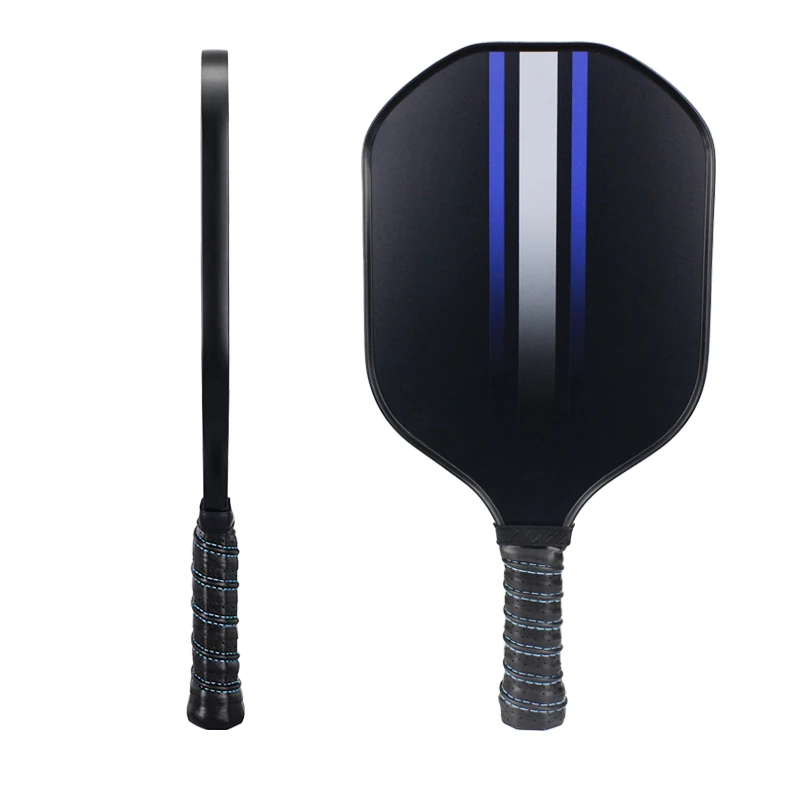 Custom design carbon fiber paddle tennis rackets with VC edge design and shock absorber handle pickleball paddle