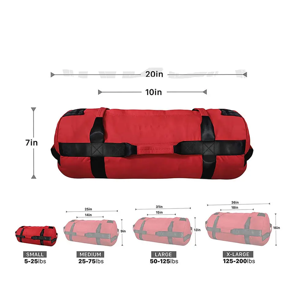 Weight Red Power Bag Crossfit Systematic Sand bag Fitness Training Weighted bag
