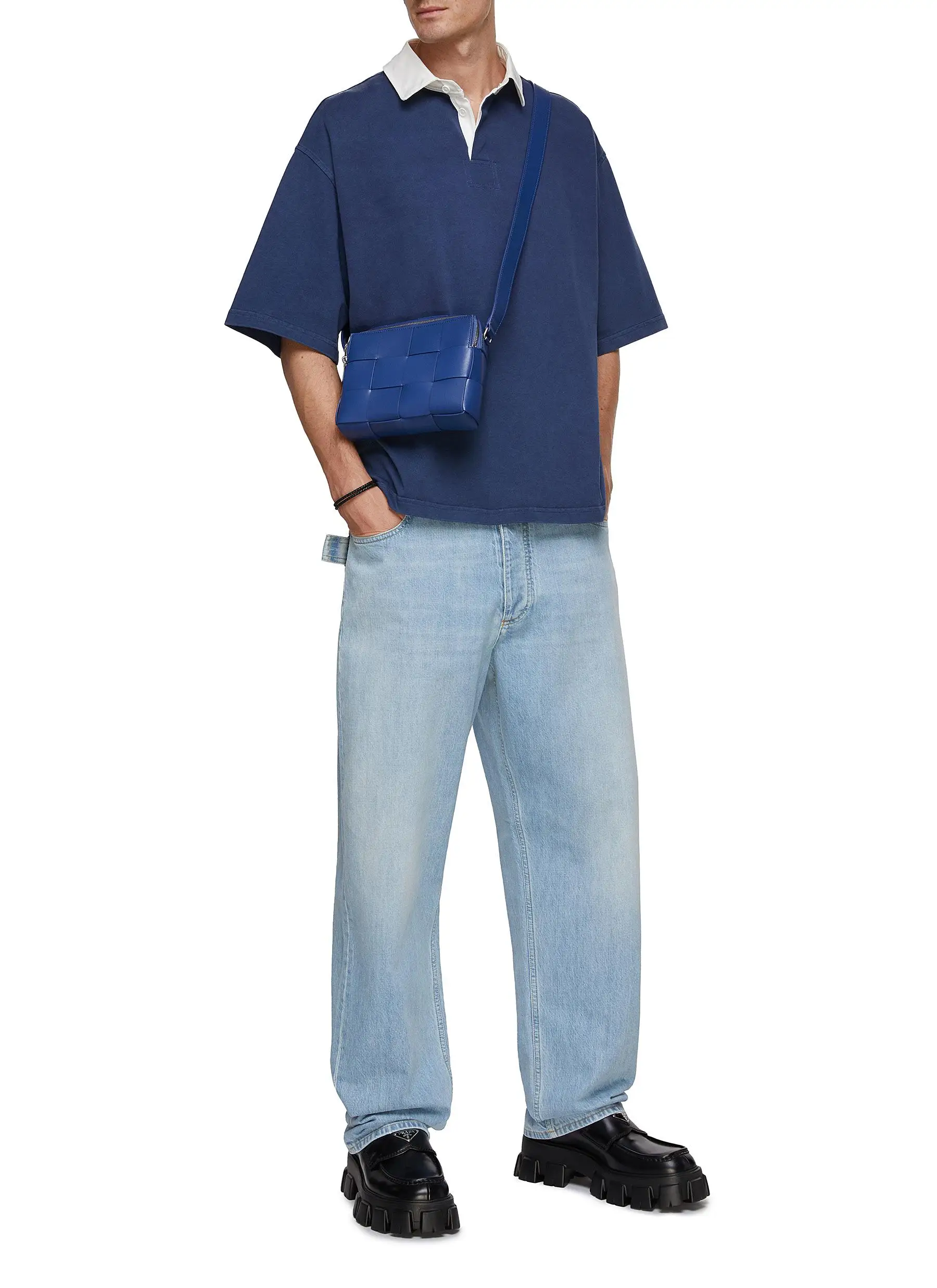 Cotton /Bamboo Fiber t shirt boxy polo custom oversized t shirt premium luxury quality pour hommes shirt supplier