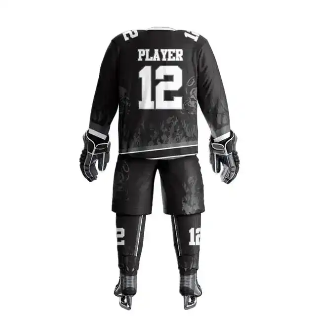 Quality Design Factory Manufacture Ice Hockey Jersey And Pant Sets Wholesale Price Ice Hockey Uniform