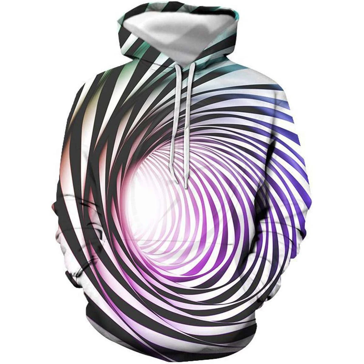 Customized Men Hoodies 3D breathable Thermal Pullover cotton Hoodies Sweatshirt Optical Illusion Unisex