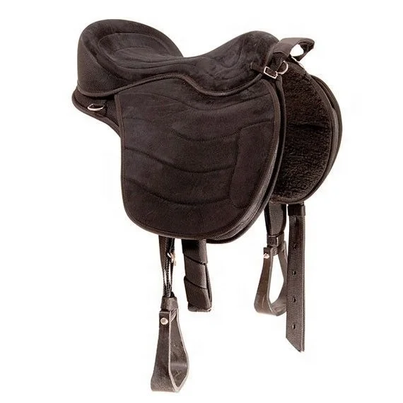 Bareback Saddle For Horse Outdoor Sports Horse Riding Genuine Leather Treeless Saddle For Sale