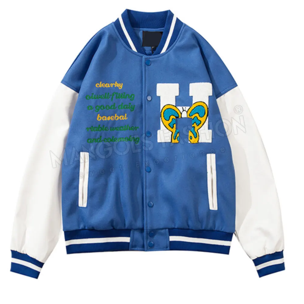 Premium Quality Custom Baseball Jacket for Men: Personalized Design Letterman Jacket for Sale, Ideal Casual Wear Custom Logo
