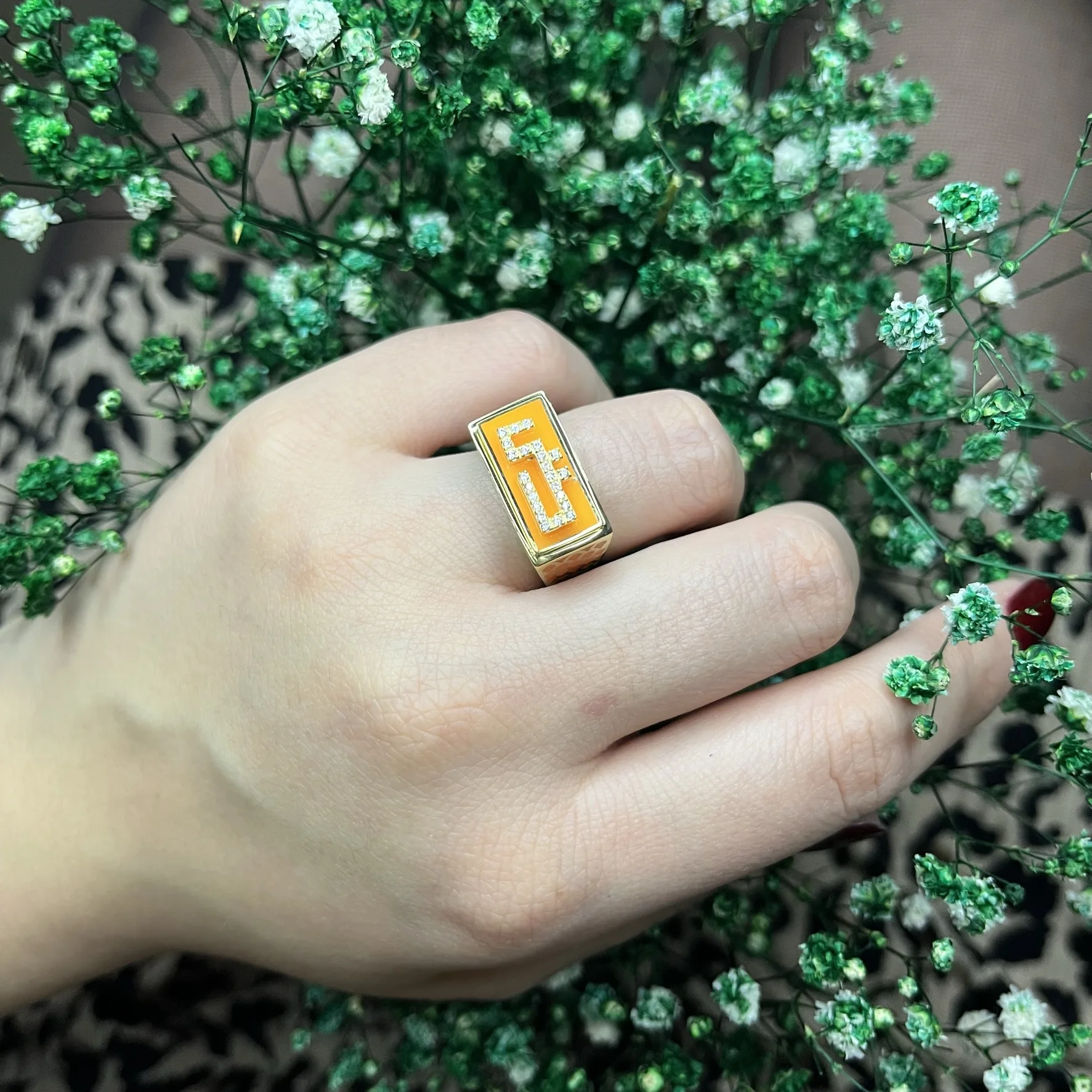 New  Personalized Fashion Luxury Turkish Statement Fine Jewelry Hot Selling Trendy 925 Silver Arabic Letter Custom Islamic Boho