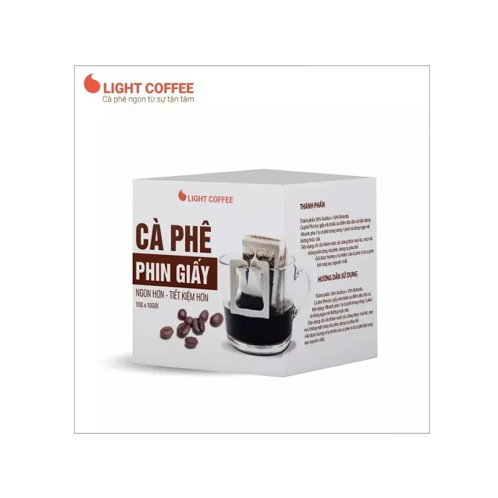 Traditional Coffee Phin Drip Coffee Filter Bag Paper Bitter Taste Vietnamese Coffee With High Export Quality