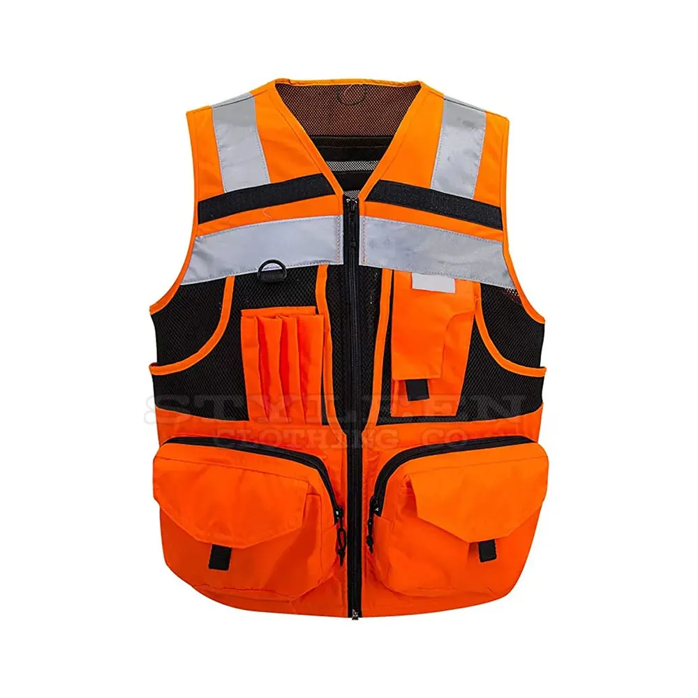 Hi Viz Safety Vest Factory Supply Work Wear High Visibility CE certificated Reflective Tape Premium Safety Vest