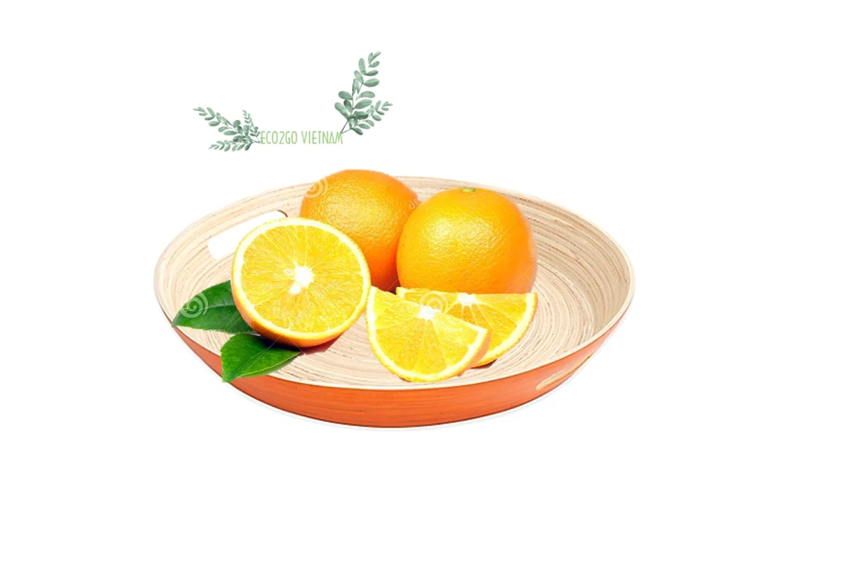 New Simple Style Eco-Friendly Bamboo Fiber Plate/ Natural Bamboo Plate Fruit Rice Salad Food Bowl