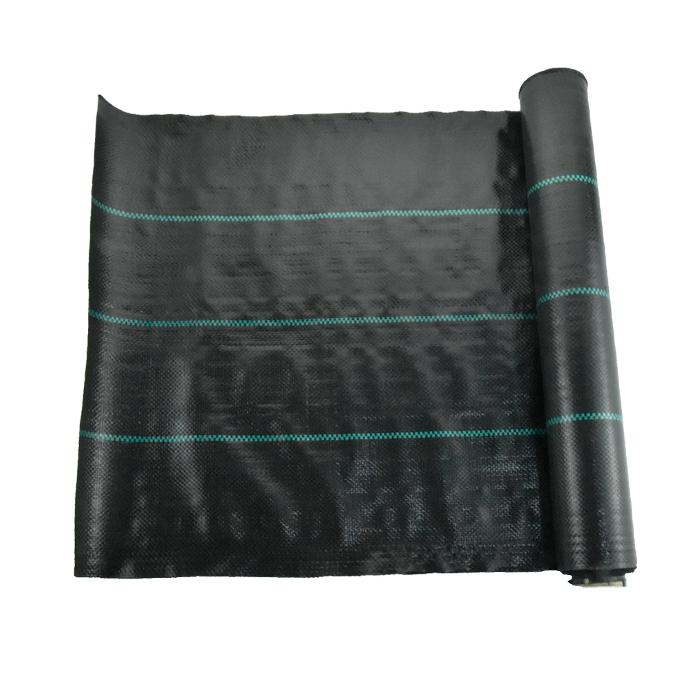 NEW ORIGINAL 50m weed block fabric black plastic ground cover in garden