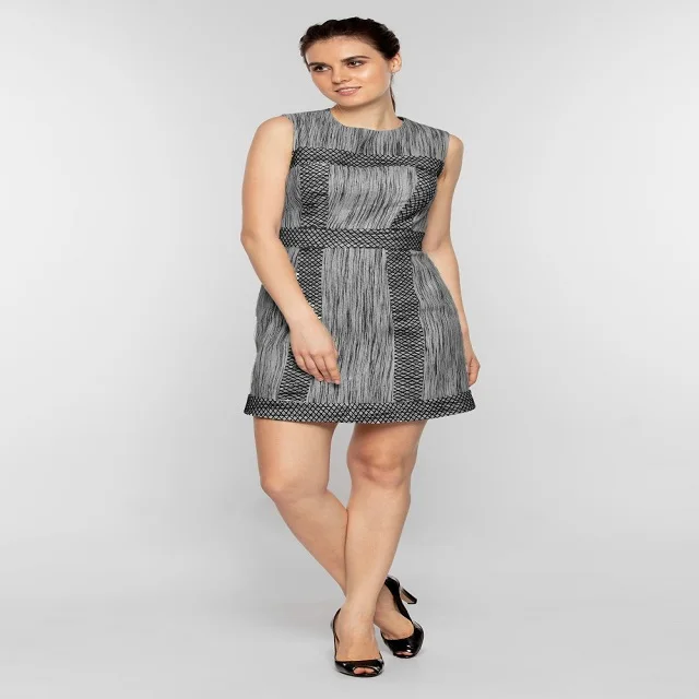 New Design Export Quality Short Dress With Anchor Checkered Thread Work At Affordable Price In Indian Manufacturer Market