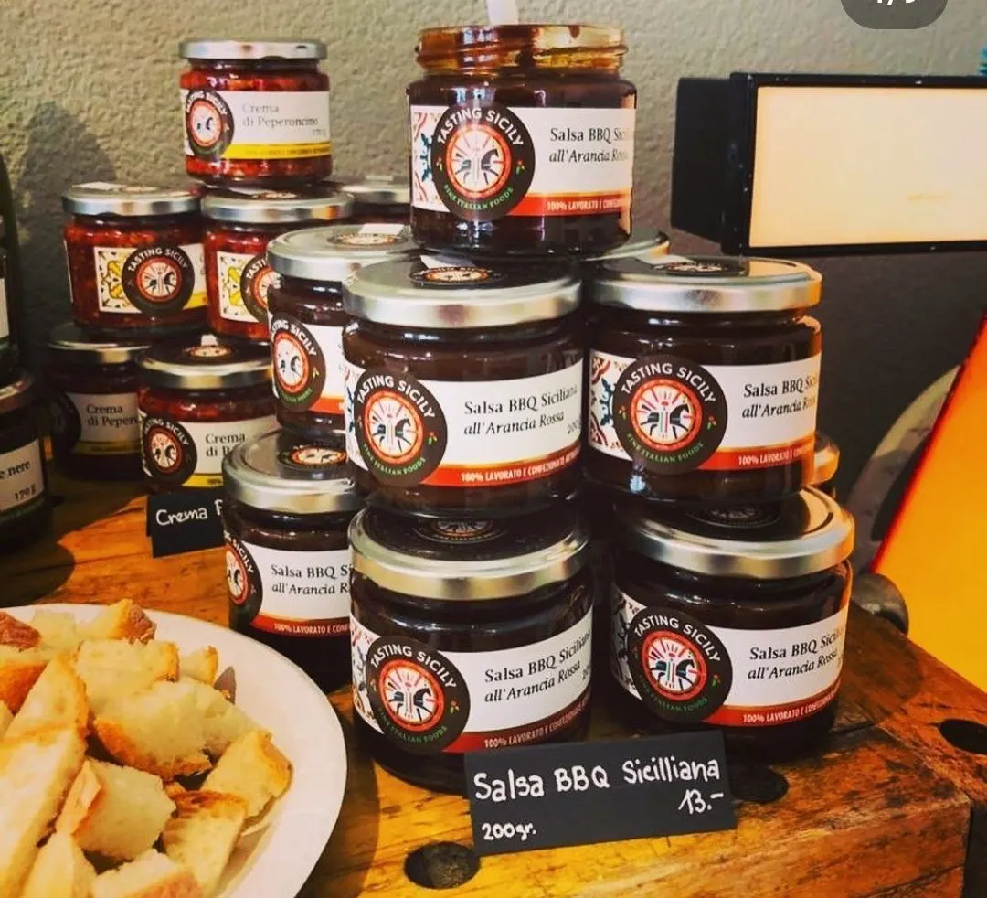 Premium Quality Special Taste Sicilian Bbq Sauce with red orange syrup 200g