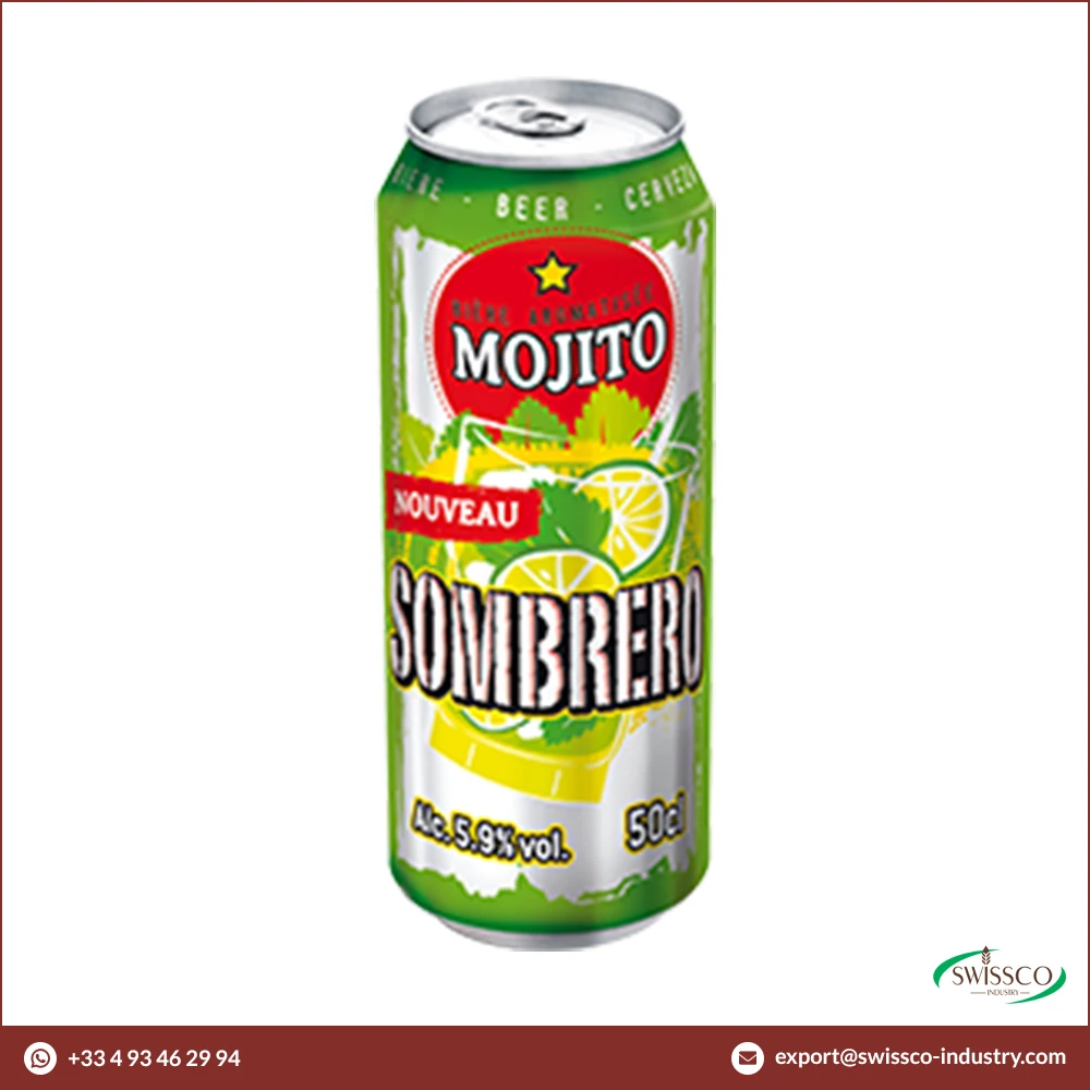 Smooth and Pure Taste Genuine Quality Sombrero Red French Beer in Can of 50CL for Wholesale Purchasers